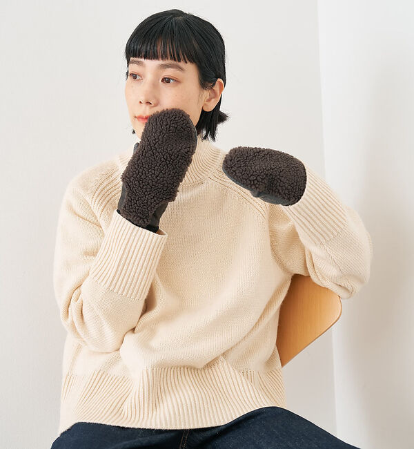 collex「【福田手袋】【タッチパネル対応】ボアミトングローブ」|手袋|