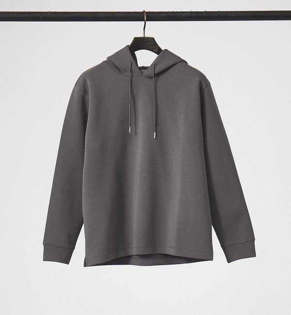 ABAHOUSE「シルキー ダンボール プルオーバー パーカー」|パーカー|チャコールグレー