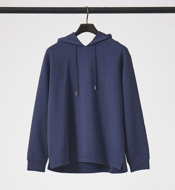 ABAHOUSE「シルキー ダンボール プルオーバー パーカー」|パーカー|ブルーグレー