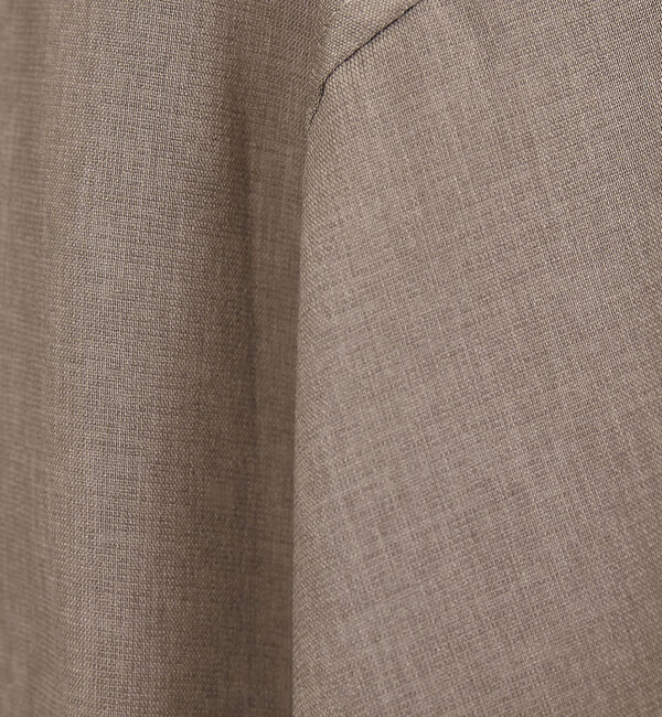 ABAHOUSE「【定番】ノーカラー Vネック 半袖シャツ」|シャツ・ブラウス|