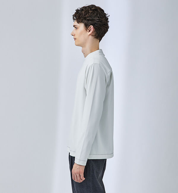ABAHOUSE「【ハイバックネック】パウダータッチ 長袖Tシャツ」|Tシャツ・カットソー|