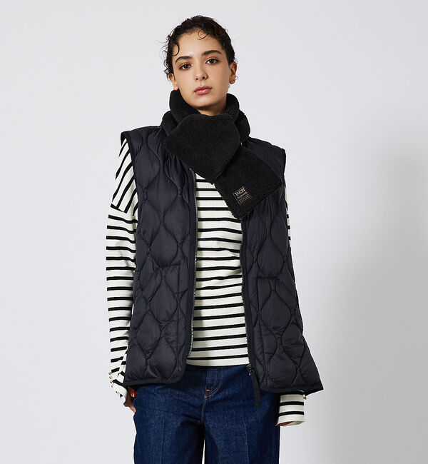 ABAHOUSE「【WEB限定】TAION/タイオン リバーシブル ダウンマフラー-ソフトシェルR」|マフラー|