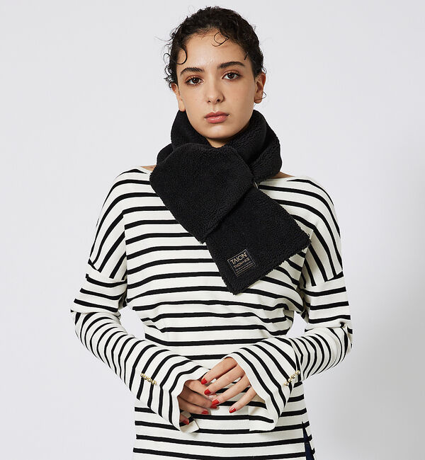 ABAHOUSE「【WEB限定】TAION/タイオン リバーシブル ダウンマフラー-ソフトシェルR」|マフラー|