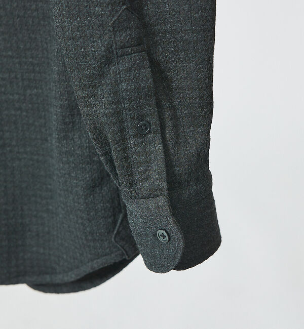 ABAHOUSE「【FLEX SHIRTS】千鳥柄フクレガジャガード ジャージシャツ」|シャツ・ブラウス|