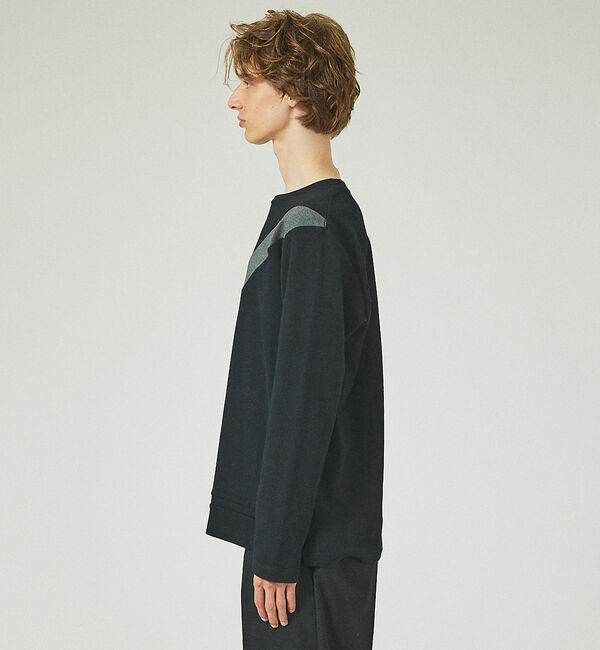 ABAHOUSE「【バイアスライン】配色切り替え ポンチ 長袖Tシャツ」|Tシャツ・カットソー|