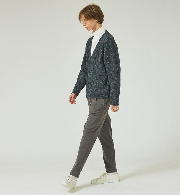 ABAHOUSE「【シャギー素材】ミックスループヤーン　カーディガン / メランジニット」|カーディガン|