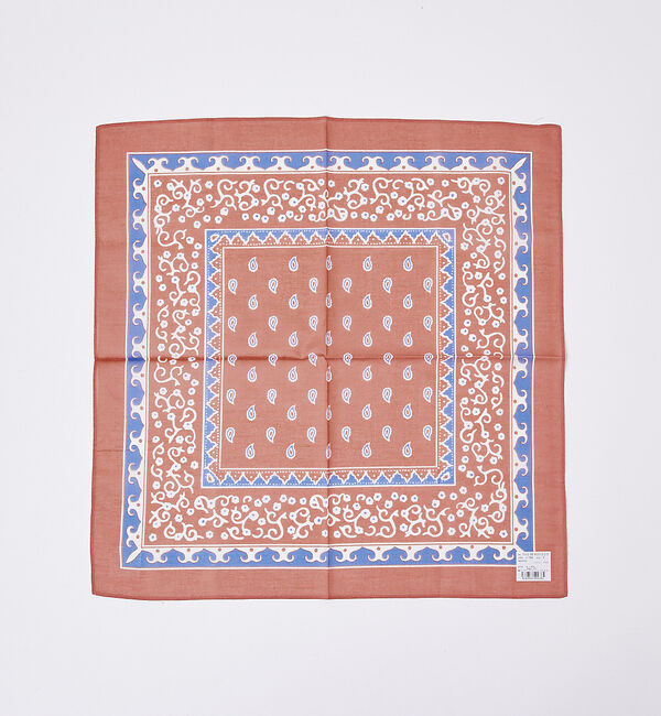 ABAHOUSE「ペイズリーハンカチ」|ハンカチ|ブラウン