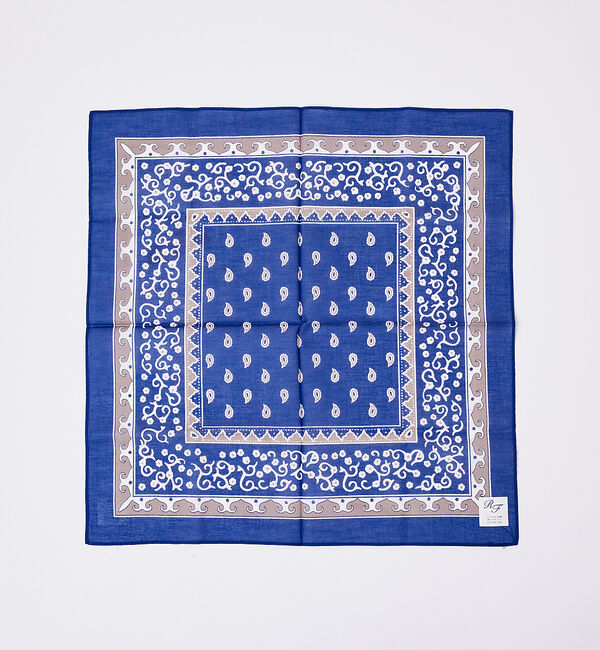 ABAHOUSE「ペイズリーハンカチ」|ハンカチ|ブルー