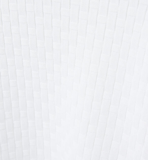 ABAHOUSE「【ハイストレッチ】ブロックチェック ジャガード モックネックニット」|ニット・セーター|