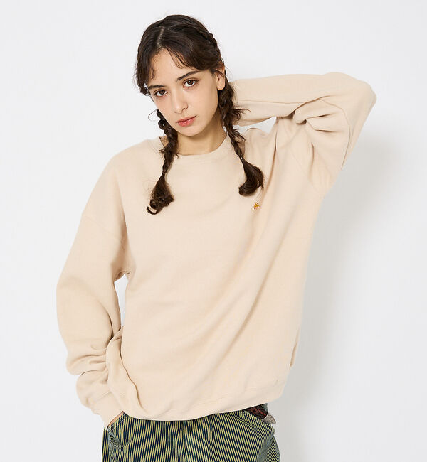 ABAHOUSE「【KELTY / ケルティ】ミニロゴ クルーネックスウェット KE2521306」|スウェット・ジャージ|ベージュ