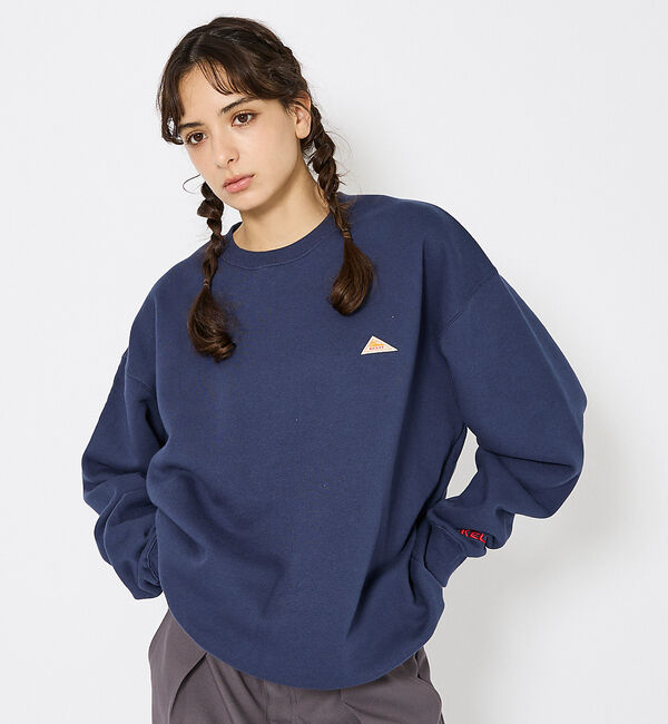 ABAHOUSE「【KELTY / ケルティ】ミニロゴ クルーネックスウェット KE2521306」|スウェット・ジャージ|ネイビー