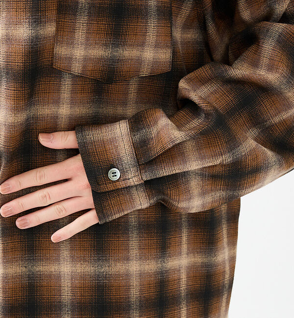 ABAHOUSE「【Revo.レボ】 オンブレーチェックシャツ/ルーズフィット /セットアップ/ユ」|シャツ・ブラウス|