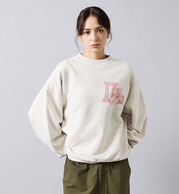 ABAHOUSE「【REMI RELIEF / レミ レリーフ】  SP加工 3飛び裏毛 クルース」|スウェット・ジャージ|アイボリー