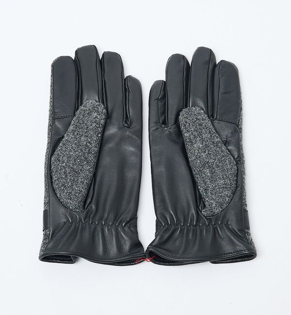 ABAHOUSE「Harris Tweed ベルト付きグローブ / タッチパネル対応」|手袋|