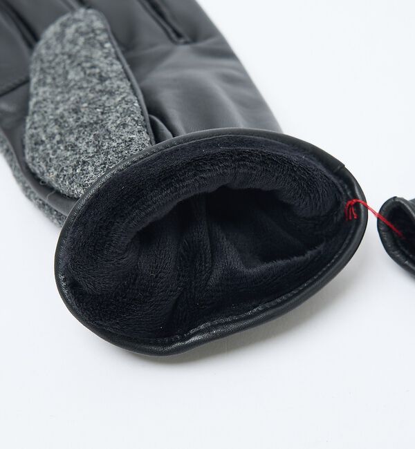 ABAHOUSE「Harris Tweed ベルト付きグローブ / タッチパネル対応」|手袋|