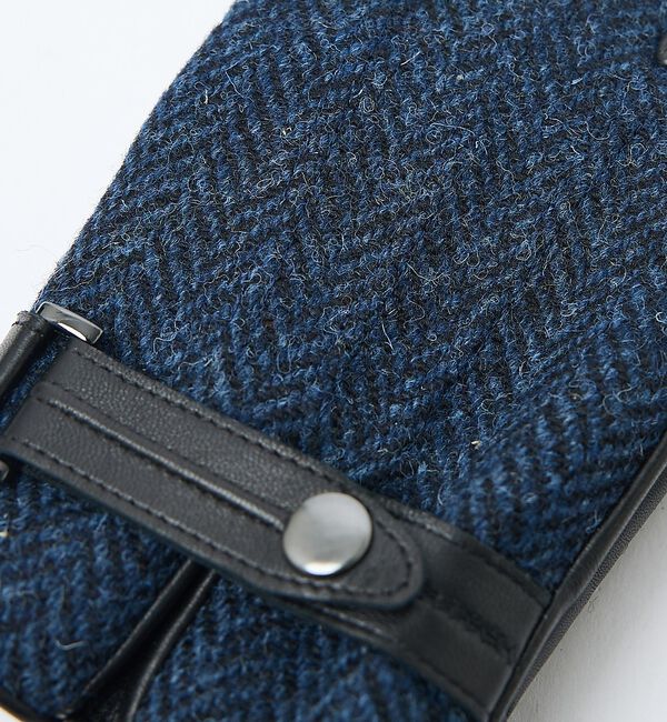 ABAHOUSE「Harris Tweed ベルト付きグローブ / タッチパネル対応」|手袋|
