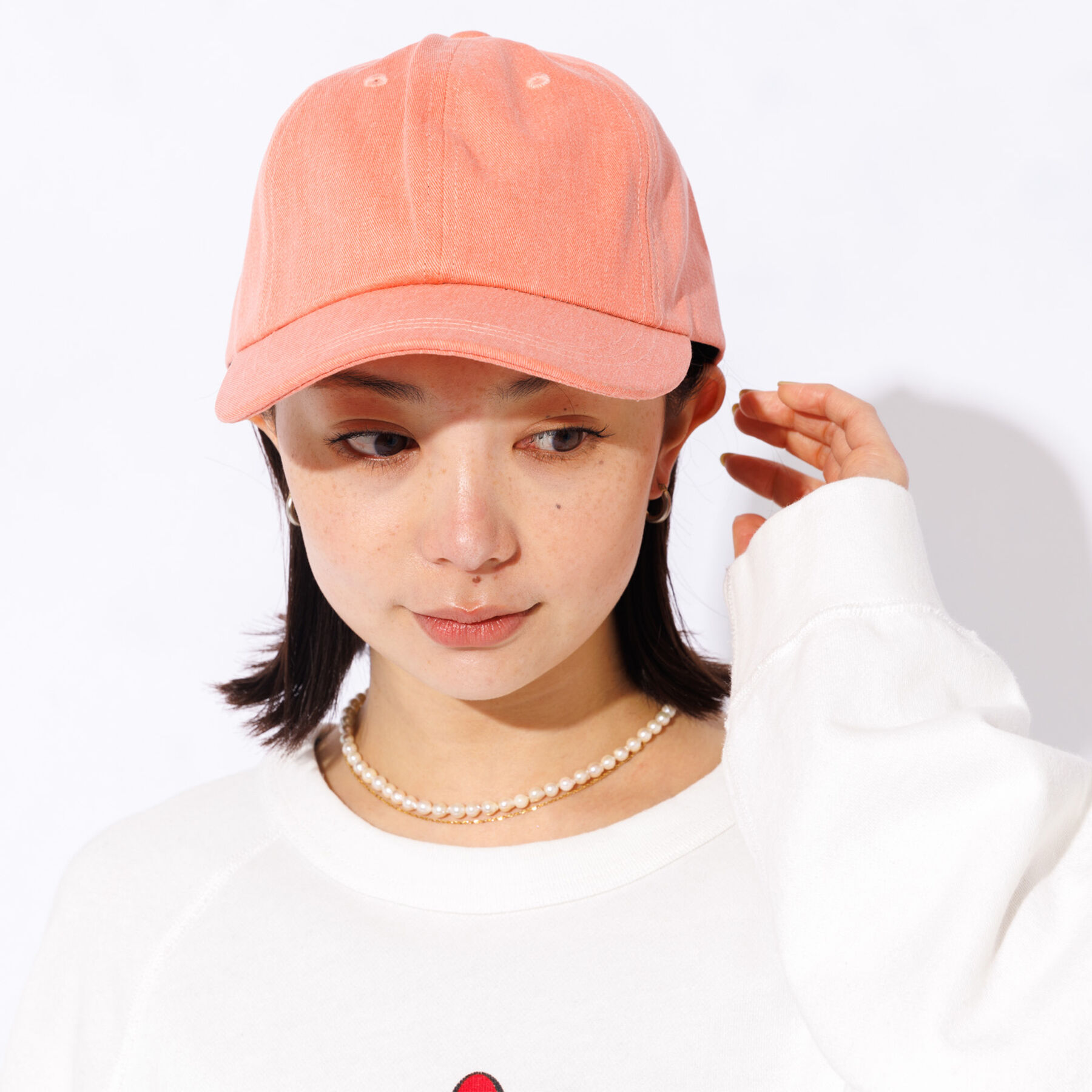 Rouge vif「【RUBEN】WASHED キャップ」|その他|ピンク