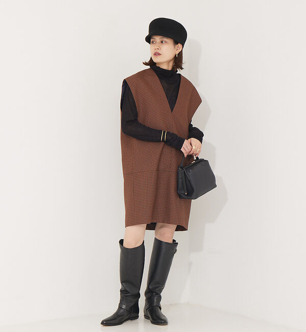 Rouge vif「ウール混タートルネックニットプルオーバー」|ニット・セーター|