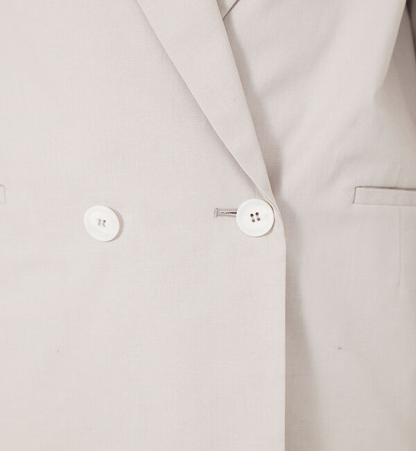 Rouge vif「麻混ダブルジャケット」|テーラードジャケット|