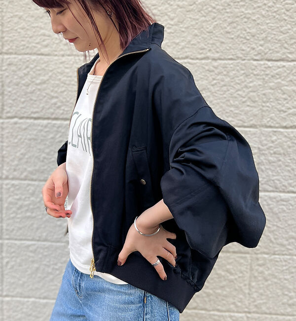 Rouge vif「ショートコクーン ナイロンブルゾン」|ブルゾン・スタジャン|