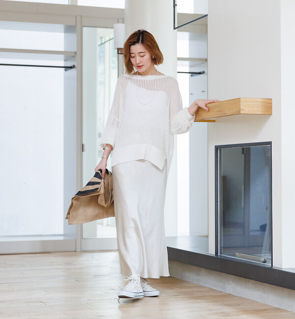 Rouge vif「グリットメッシュニットプルオーバー」|ニット・セーター|