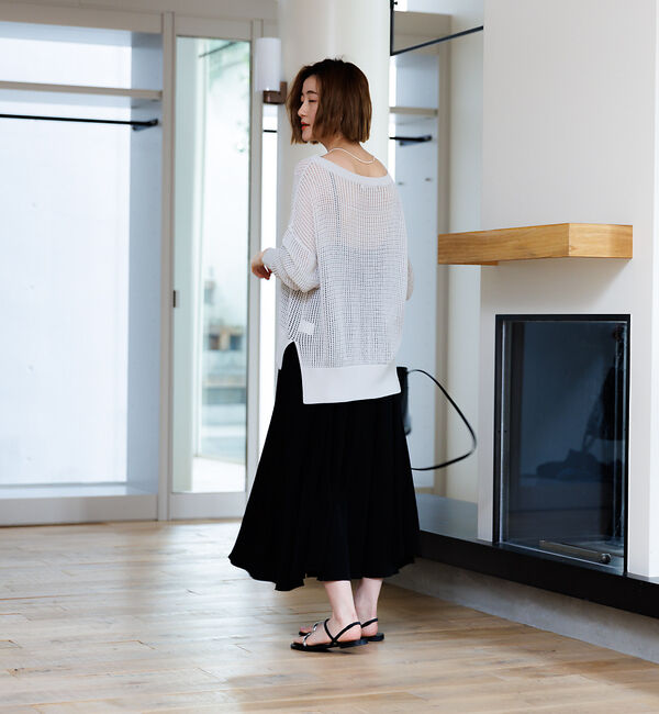 Rouge vif「グリットメッシュニットプルオーバー」|ニット・セーター|