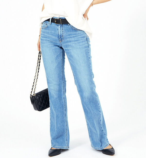 Rouge vif「【SOMETHING/サムシング】LISA フレアデニムパンツ」|デニム|