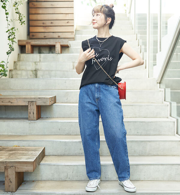 Rouge vif「ハートロゴノースリボックスTEE」|Tシャツ・カットソー|