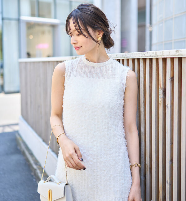 Rouge vif「フェザーノースリーブワンピース」|ワンピース|