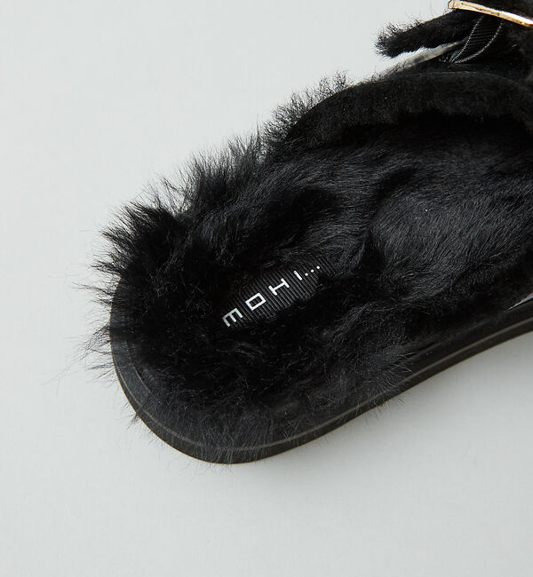 Rouge vif「【MOHI／モヒ】 ムートンベルトサンダル」|サンダル|