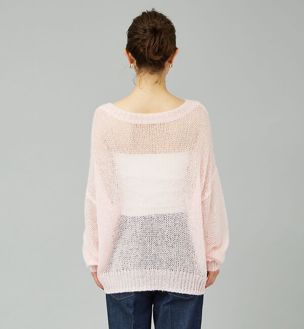 Rouge vif「モヘアライクシアー2WAY ニットプルオーバー」|ニット・セーター|