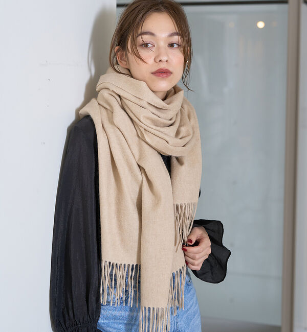 Rouge vif「カシミヤ無染色ストール」|マフラー|