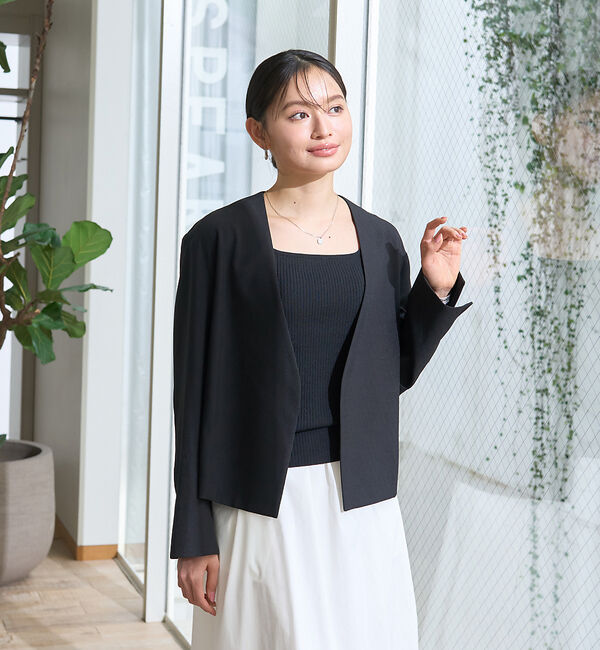 Rouge vif「スクエアネックリブタンクトップ」|ニット・セーター|