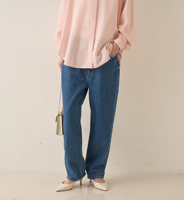 Rouge vif「【RED CARD/レッドカード】別注JAZZ ルーズテーパードワイドデニム」|デニム|