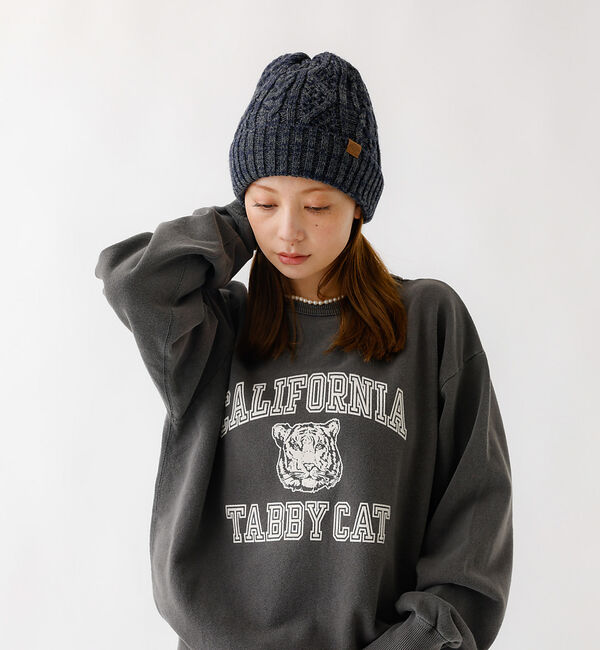 Rouge vif「【RUBEN/ルーベン】ケーブル裏ボアニット帽/ RUS-7092 MIX/メラ」|その他|