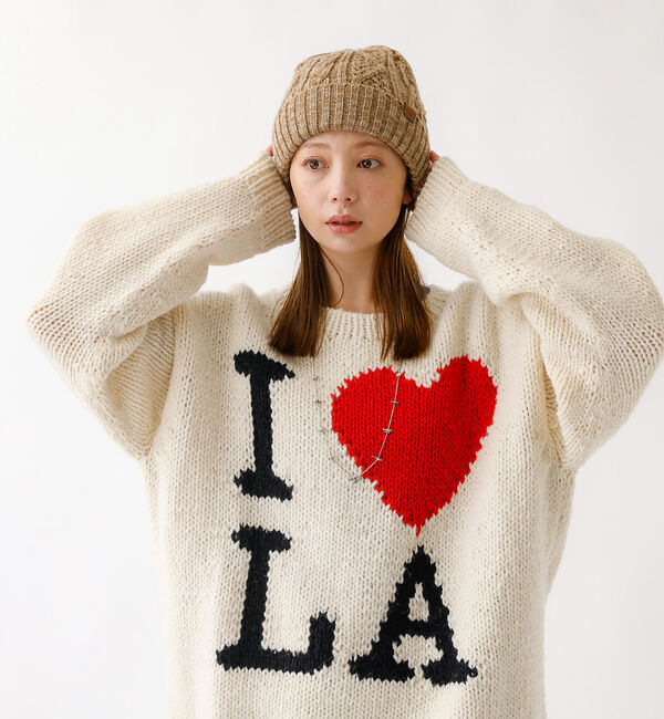 Rouge vif「【RUBEN/ルーベン】ケーブル裏ボアニット帽/ RUS-7092 MIX/メラ」|その他|