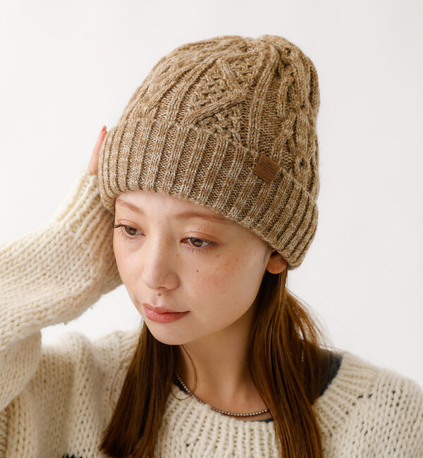 Rouge vif「【RUBEN/ルーベン】ケーブル裏ボアニット帽/ RUS-7092 MIX/メラ」|その他|