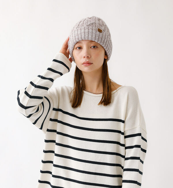 Rouge vif「【RUBEN/ルーベン】ケーブル裏ボアニット帽/ RUS-7092 MIX/メラ」|その他|