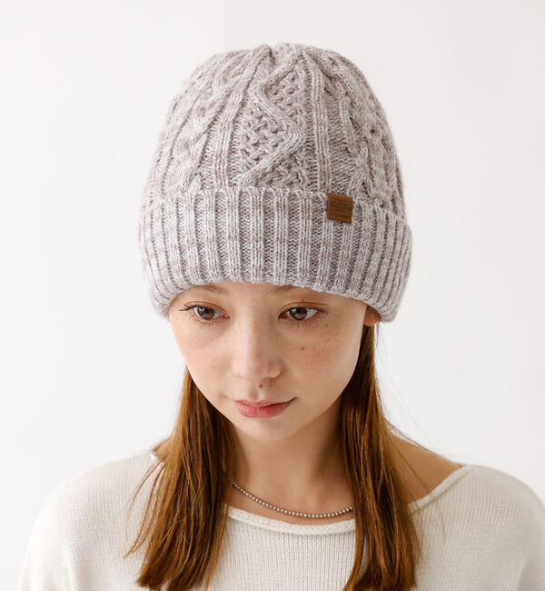 Rouge vif「【RUBEN/ルーベン】ケーブル裏ボアニット帽/ RUS-7092 MIX/メラ」|その他|