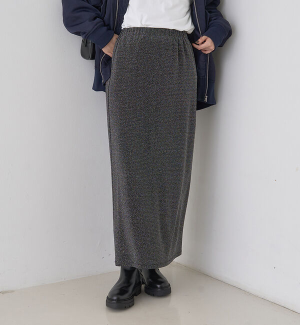 Rouge vif「ラメグリッタージャージナロースカート」|スカート|