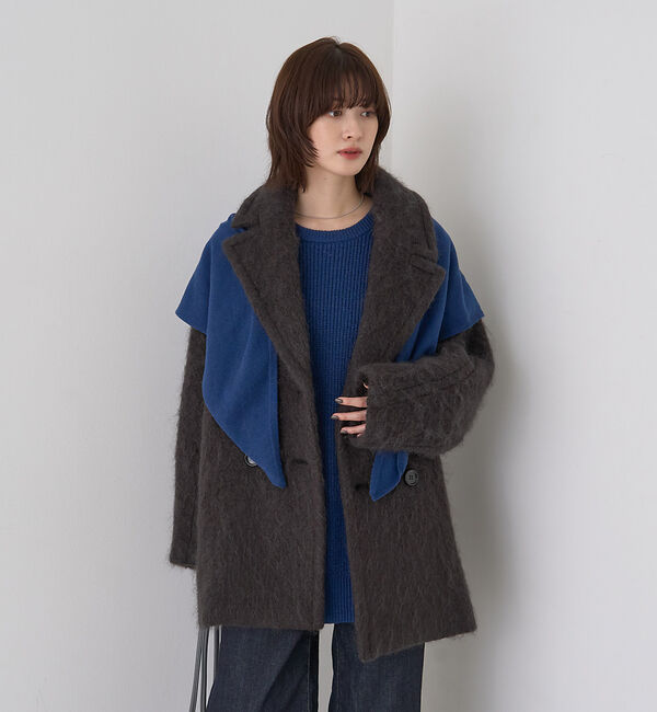 Rouge vif「シャギーピーコート」|ピーコート|