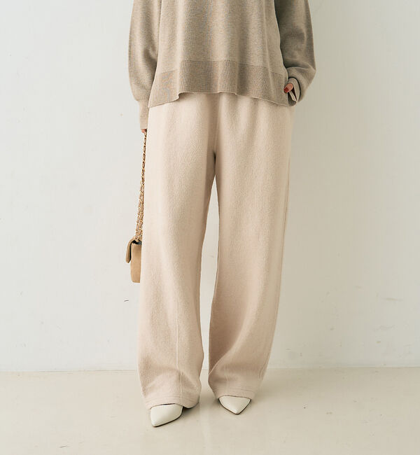 Rouge vif「ウール起毛ジャージーカーブパンツ」|その他|