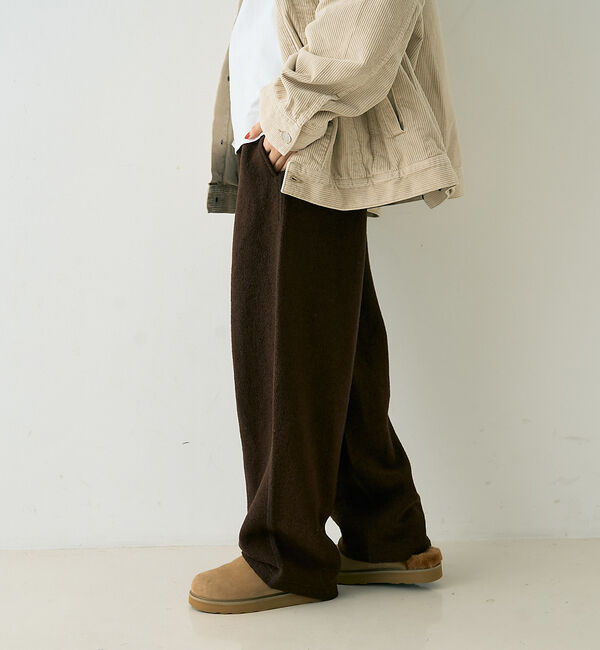 Rouge vif「ウール起毛ジャージーカーブパンツ」|その他|