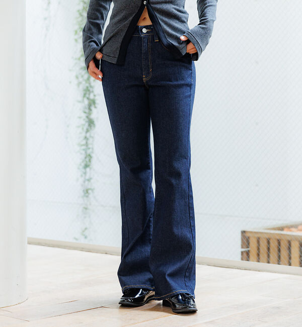 Rouge vif「【SOMETHING/サムシング】BODYFIRE FLARE/フレアデニムパン」|デニム|