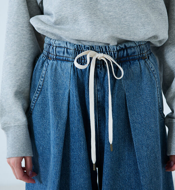 Rouge vif「【atelier SOMETHING / アトリエ サムシング】DRAWSTRI」|デニム|