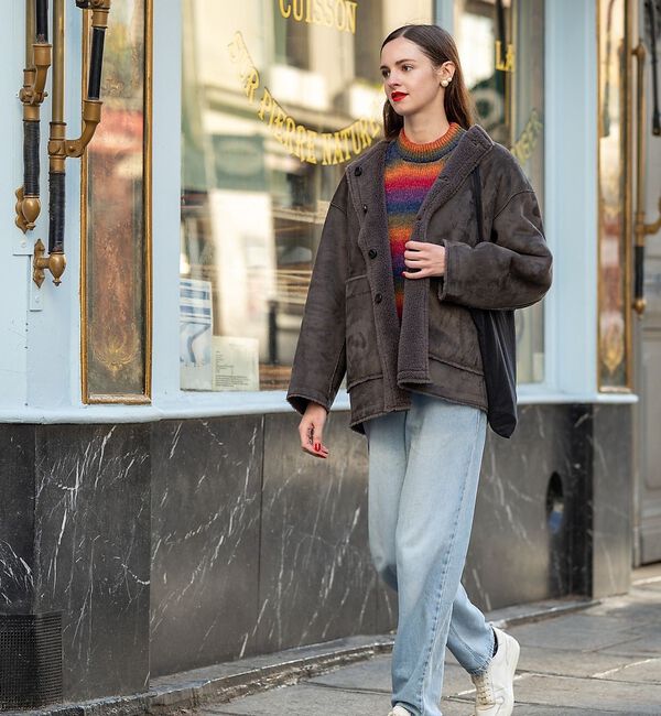 Rouge vif「【Caline Paris/カリーヌパリ 】2連パールイヤリング/両耳」|ピアス|