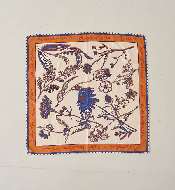 Rouge vif「【manipuri/マニプリ】フローラ大判シルクスカーフ 88&times;88 日本製」|バンダナ・スカーフ|