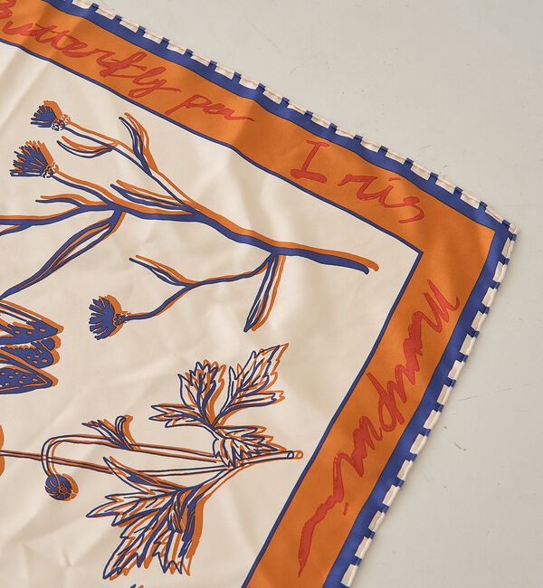 Rouge vif「【manipuri/マニプリ】フローラ大判シルクスカーフ 88&times;88 日本製」|バンダナ・スカーフ|