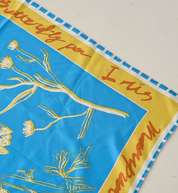 Rouge vif「【manipuri/マニプリ】フローラ大判シルクスカーフ 88&times;88 日本製」|バンダナ・スカーフ|