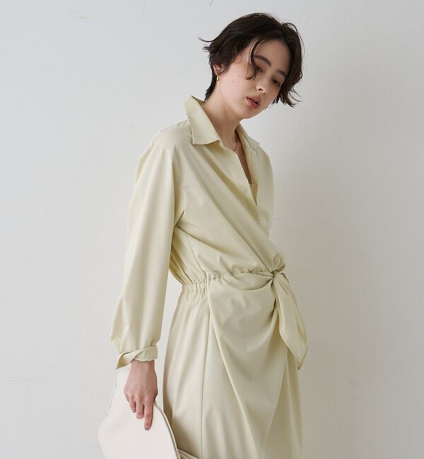 Rouge vif「ドレープウエストリボンワンピース」|ワンピース|